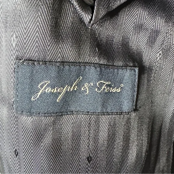 Joseph & Feiss Men's 100% Wool Blazer Jacket Lined Navy Blue Sz‎ 50R
